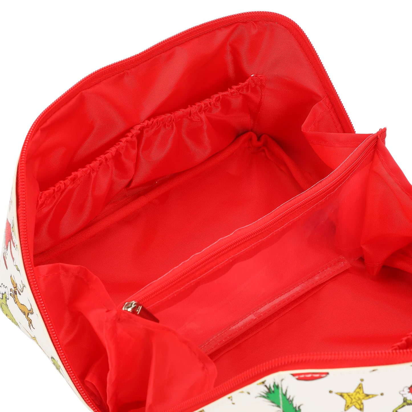 Bioworld The Grinch Holiday All-Over Print Women's Novelty Cosmetic Bag