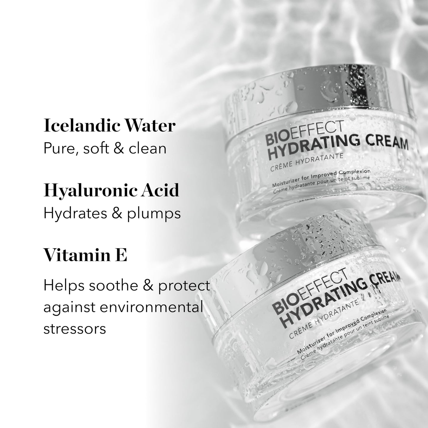 BIOEFFECT Hydrating Cream | Face Moisturizer with Hyaluronic Acid, 1.7 Oz