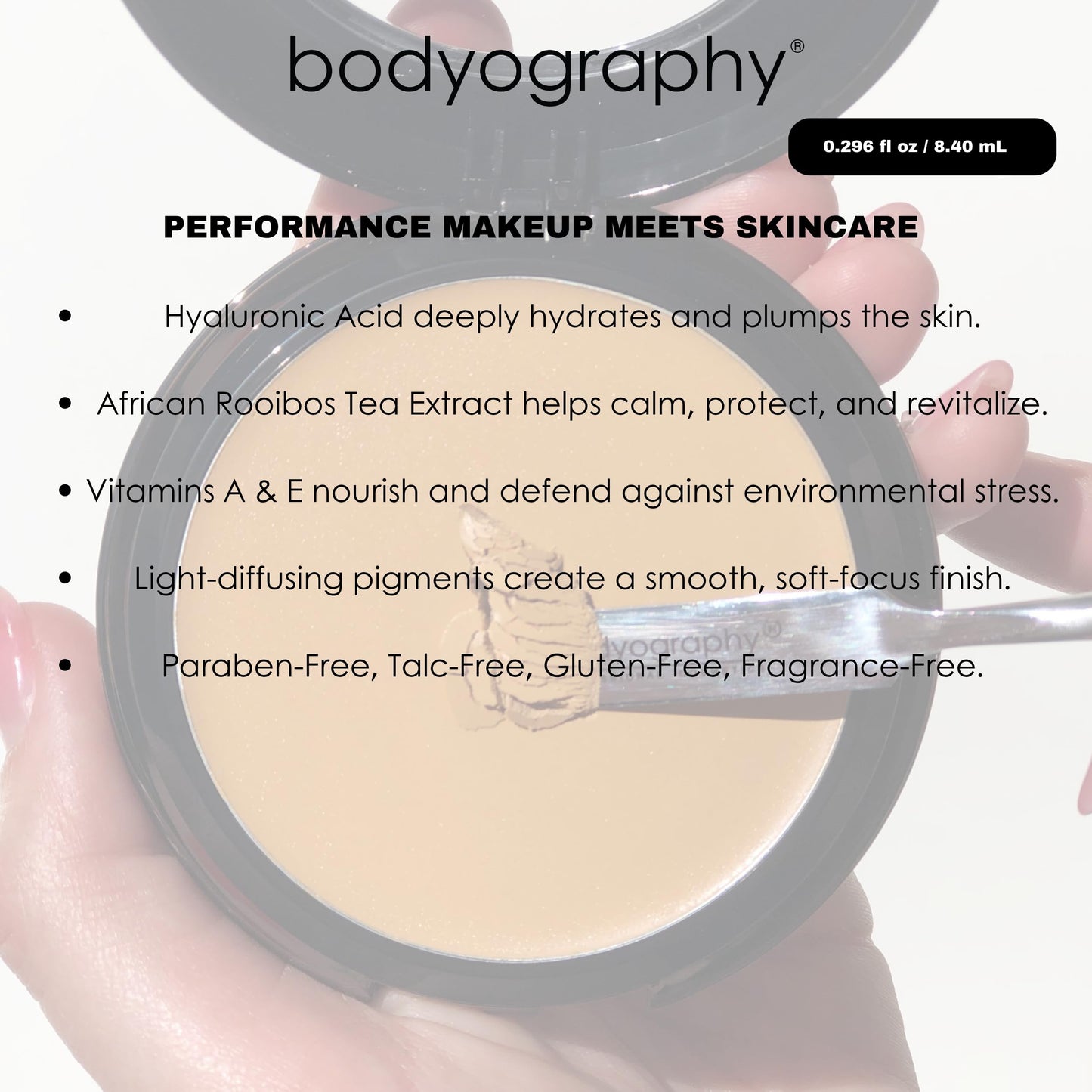 Bodyography Silk Cream Foundation – Medium | Hydrating, Weightless Liquid Cream Foundation with Hyaluronic Acid & African Rooibos Tea | Medium-to-Full Coverage, Luminous Finish | Vegan, Talc-Free