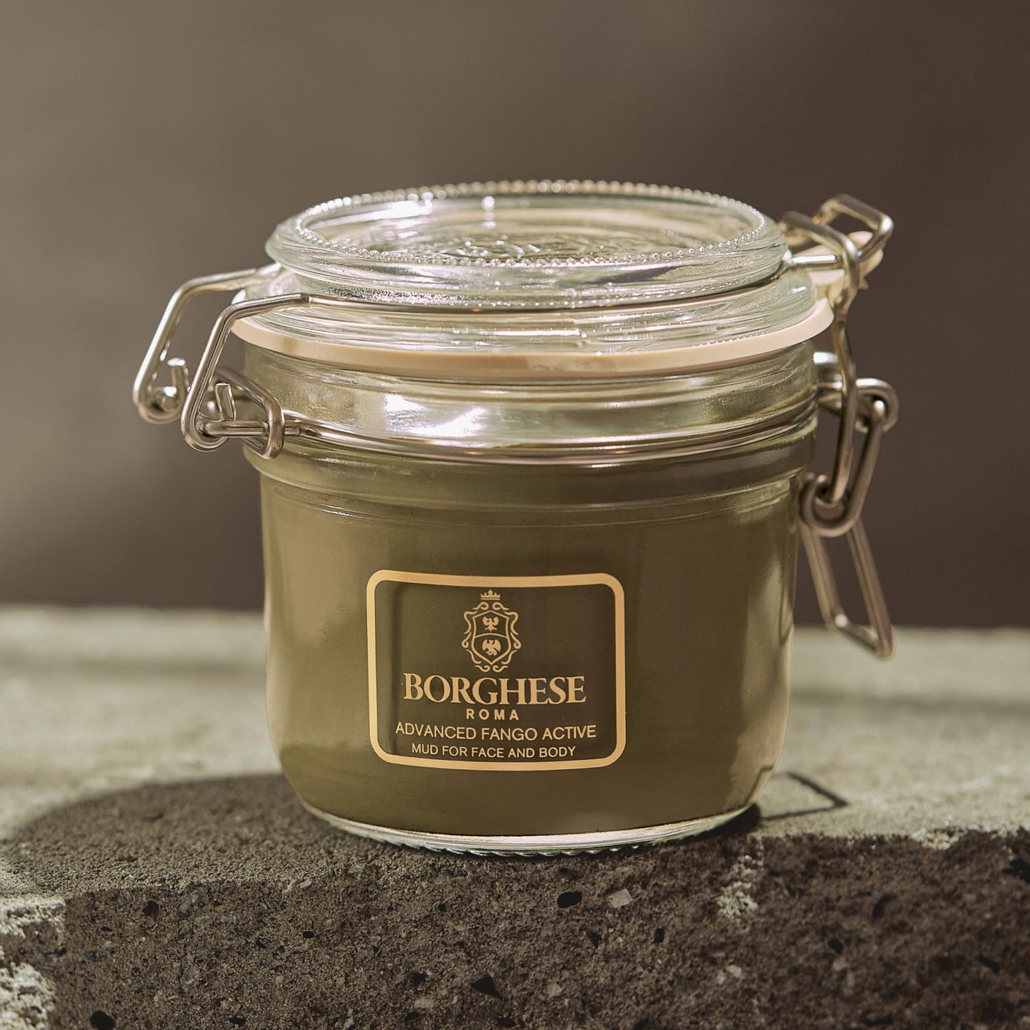 Borghese Advanced Fango Active Mud Mask for Face and Body - Exfoliating to Purifying Face Mask with Bentonite Clay & Hyaluronic Acid For Normal, Combination & Oily Skin, 7.5 Ounce