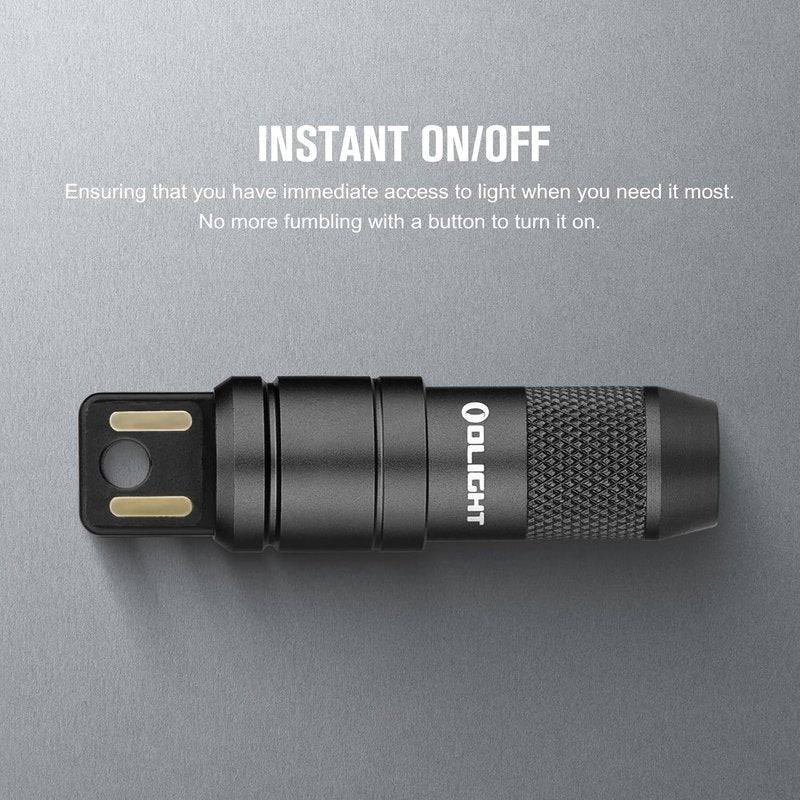 Olight iMini 2 EDC Keychain Flashlight - 50 Lumens Compact LED Light | Portable Black Mini Light for Everyday Use