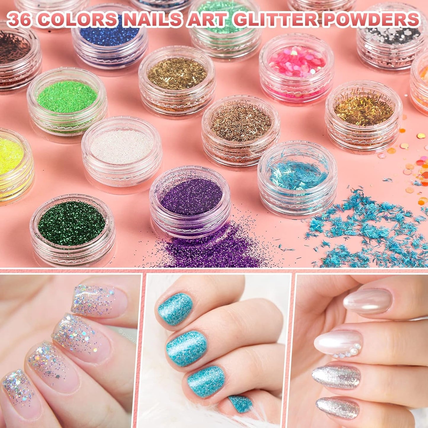 Acrylic Nail Kit for Beginners - Complete Gel Nail Polish Set with UV Light & Tools | DIY Nail Art Supplies