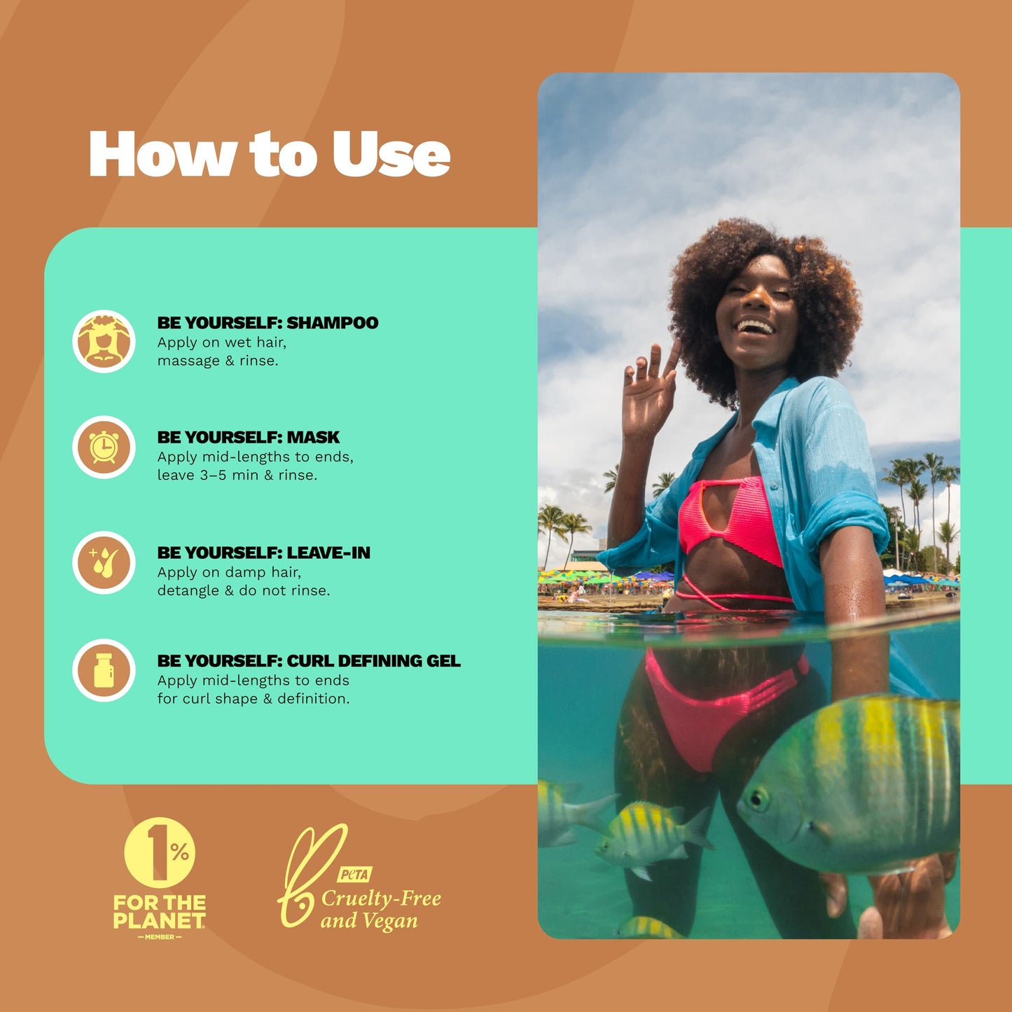GINGER MILK Curly Hair Travel Set | Curly Method Kit with Shampoo, Hair Mask, Leave-In & Curl Defining Gel + Free Travel Bag | Nourishes, Hydrates & Controls Frizz – TSA Approved Sizes | Be Yourself