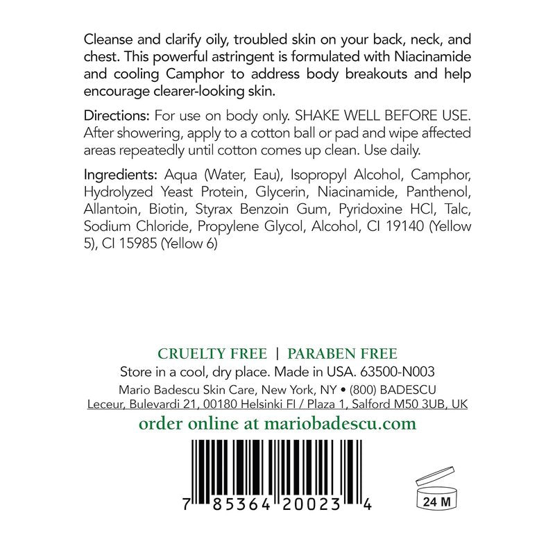 Mario Badescu Special Cleansing Lotion "O" Toner for Oily Skin - Pore Minimizing & Skin Tone Evening Formula with Cucumber Extract & Niacinamide