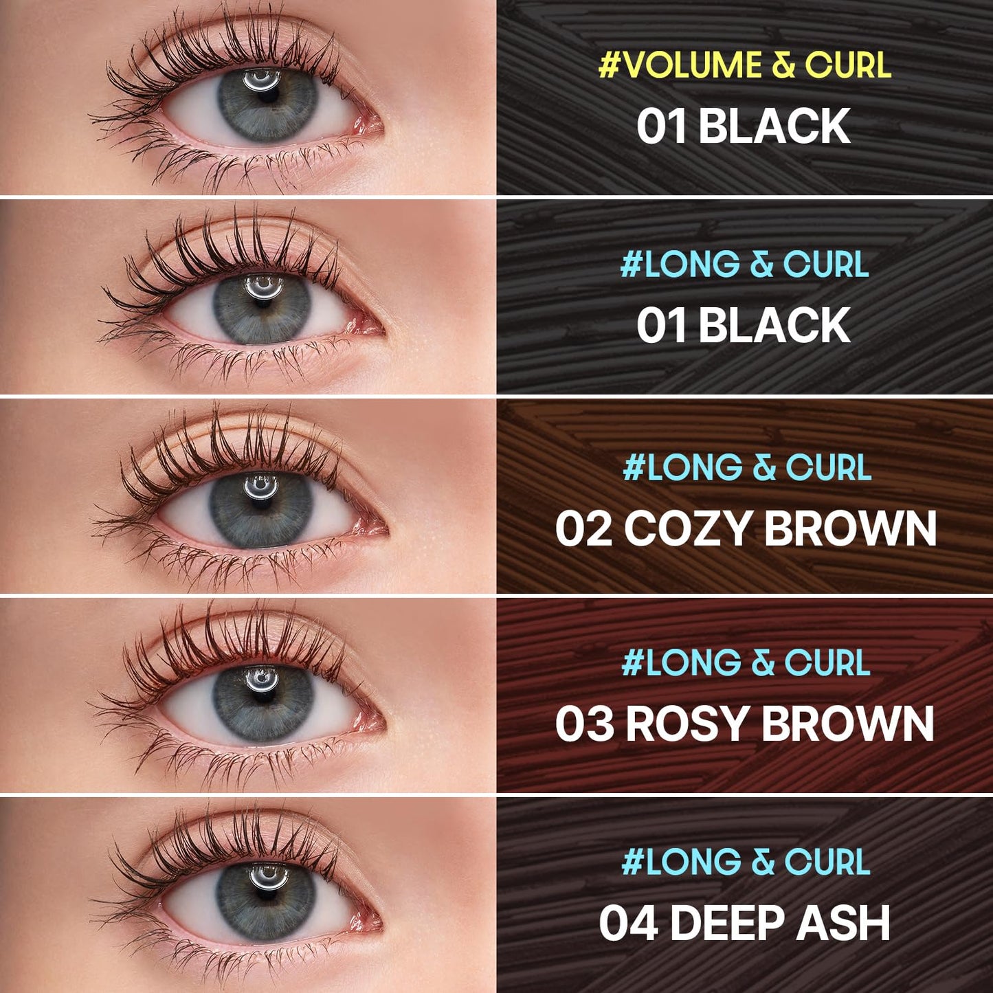Perfect Setting Waterproof Mascara - Volumizing Black Formula for Thicker, Curling Lashes | 0.24 fl. oz.