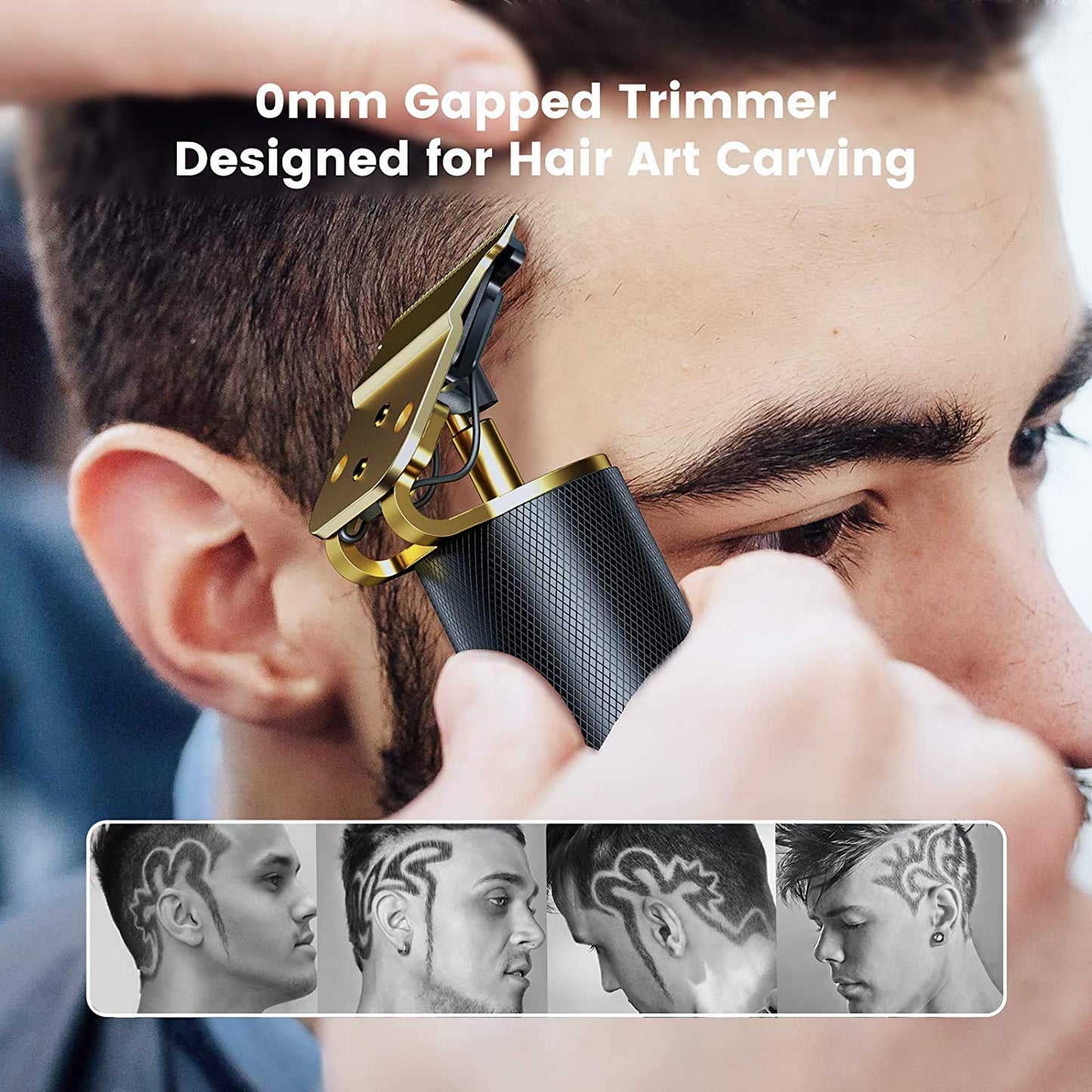 DEYOT Unisex Hair Trimmer Kit - Cordless, Rechargeable, Waterproof, with Guide Combs for Men