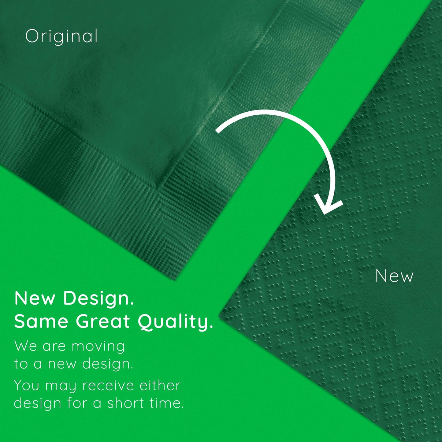 Creative Converting Touch of Color 2-Ply 50 Count Paper Lunch Napkins, Emerald Green