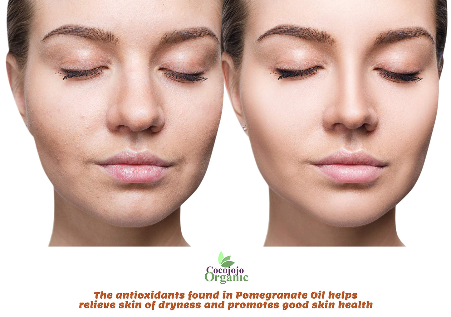 cocojojo Pomegranate Oil 100% Pure Seed Oil Cold Pressed 16 oz Unrefined Skin Hair Nails Cuticles Premium Grade Bulk