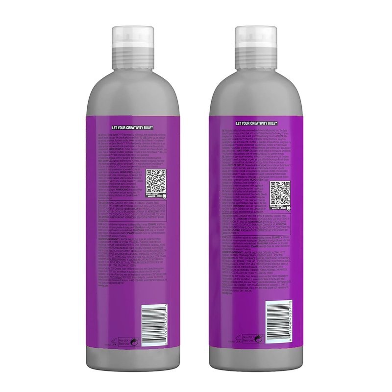 TIGI Bed Head Serial Blonde Shampoo & Conditioner Set - Restores Damaged Blonde Hair | 25.36 fl oz, 2 Pack