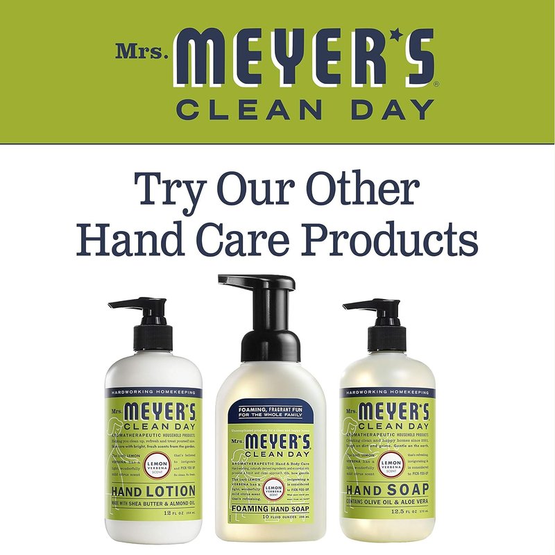 Mrs. Meyer's Foaming Hand Soap - Lemon Verbena Scent | 10 fl oz (Pack of 6)