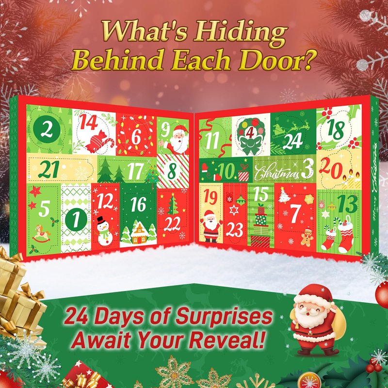 Silvercell Advent Beauty Calendar 2025 Christmas Gifts for Women, Advent Calendar for Teen Girls Bath and Body Gift Set, 24 Days of Christmas Surprise Box Spa Gifts for Women & Teen Girls