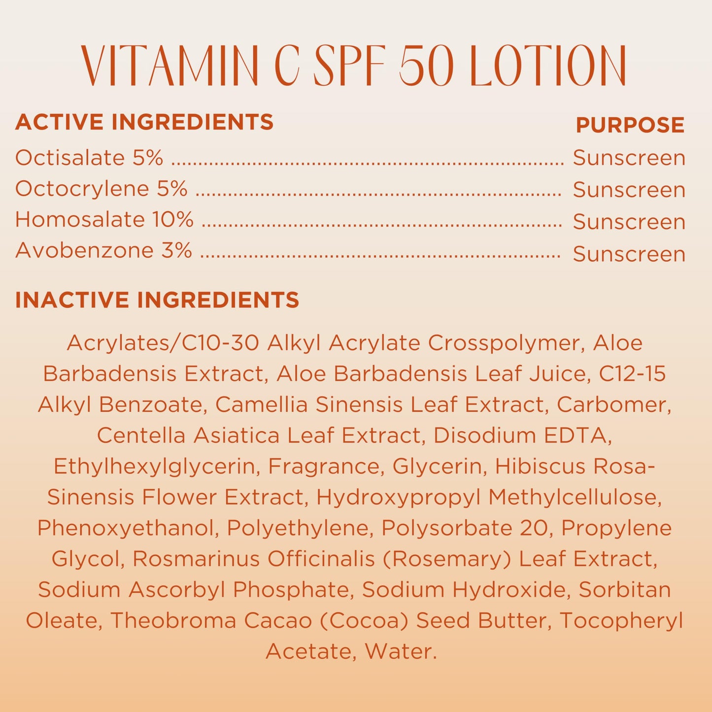 InstaNatural Skin Care Vitamin C SPF 50 Broad Spectrum Sunscreen Lotion, Lightweight, Non-Greasy Moisturizer for Body & Face, UVA, UVB Sunblock, with Aloe Vera & Botanicals, 5 Fl Ounce (Pack of 1)