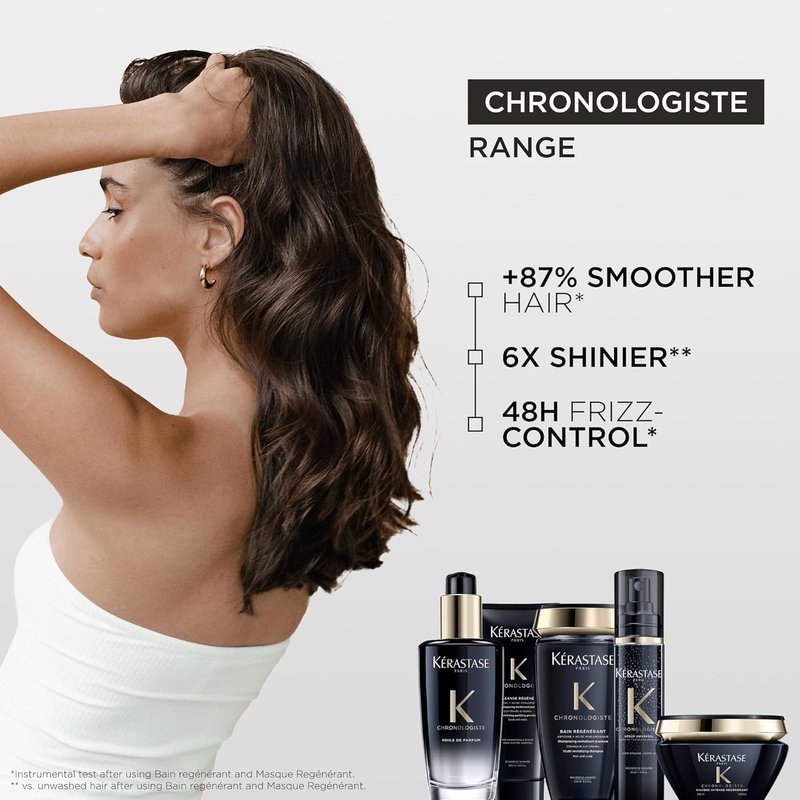 Kerastase Chronologiste Hair Mask - Deep Conditioning Treatment with Hyaluronic Acid for Soft, Shiny Hair | 6.8 Fl Oz