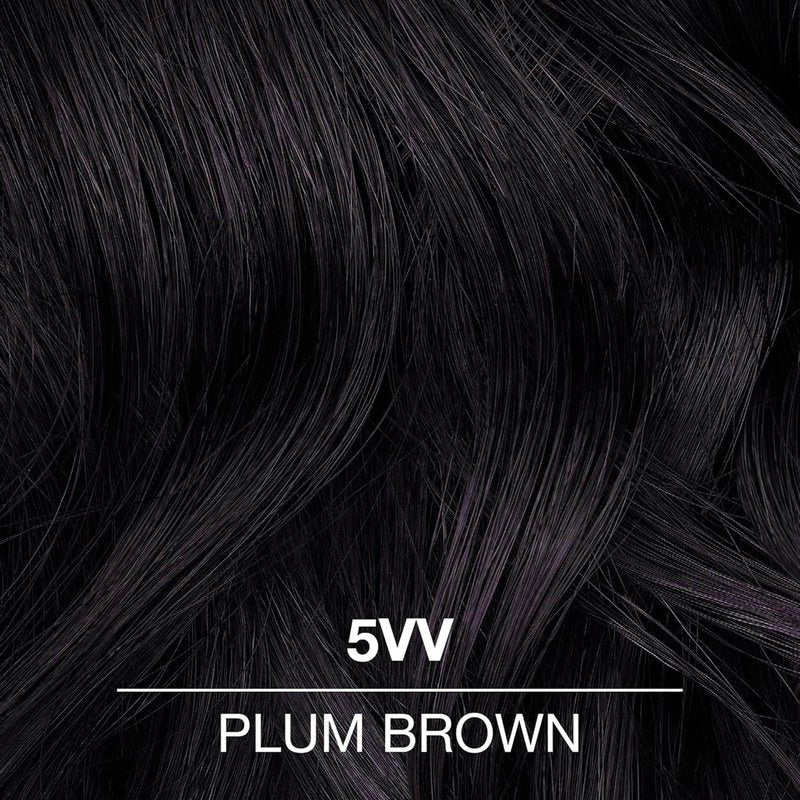 COLORCHARM Demi Permanent Hair Color 5VV Plum Brown Gloss, Refresh & Tone 2 Fl Oz