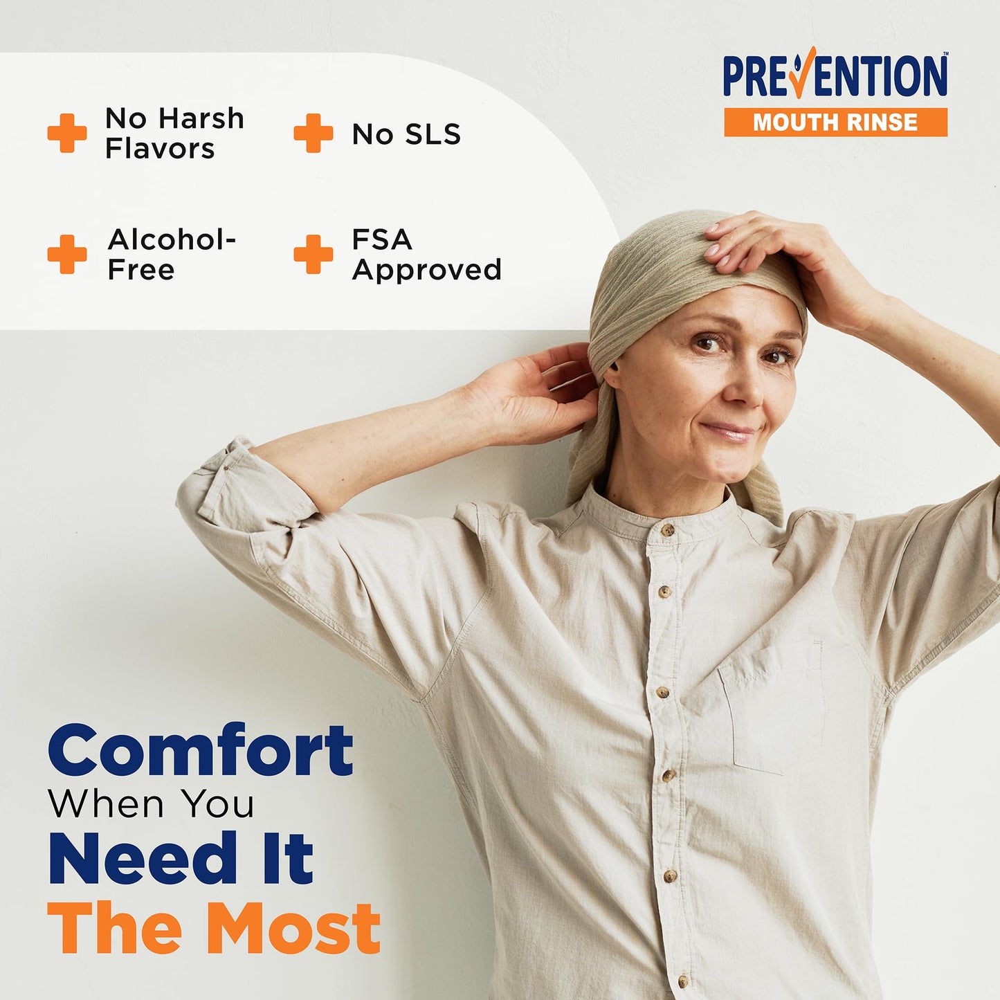 Prevention Oncology Alcohol Free Mouthwash, Soothing, Gentle, & Moisturizing, Mouthsore and Dry Mouth Mouthwash Specially Formulated for Patients Undergoing Oncology Treatment - 2-Pack