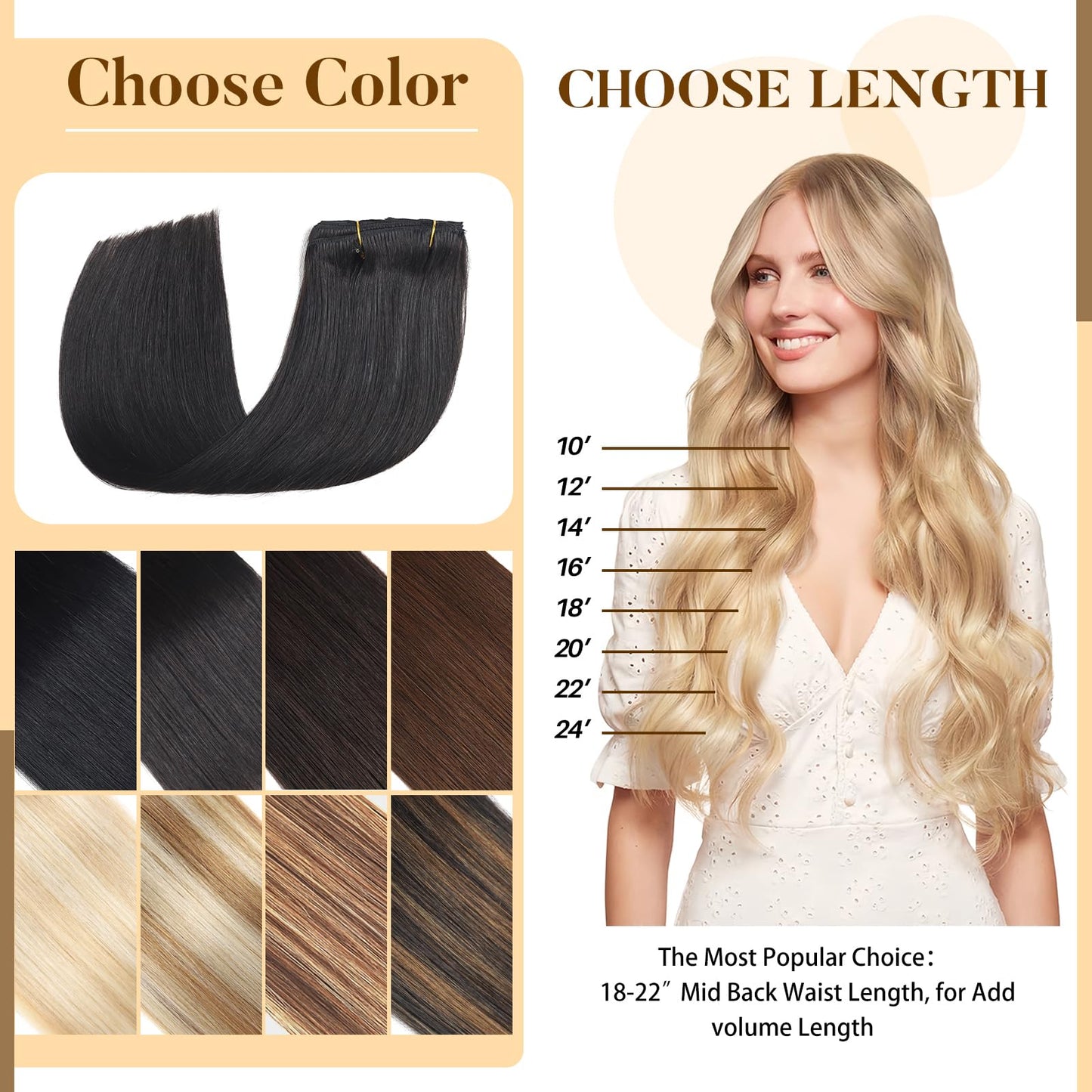 Clip in Hair Extensions Real Human Hair, 16 inch 90g, Balayage Invisible Remy Human hair Clip in Extensions for Women Seamless Straight 8Pcs Double Weft Natural Black