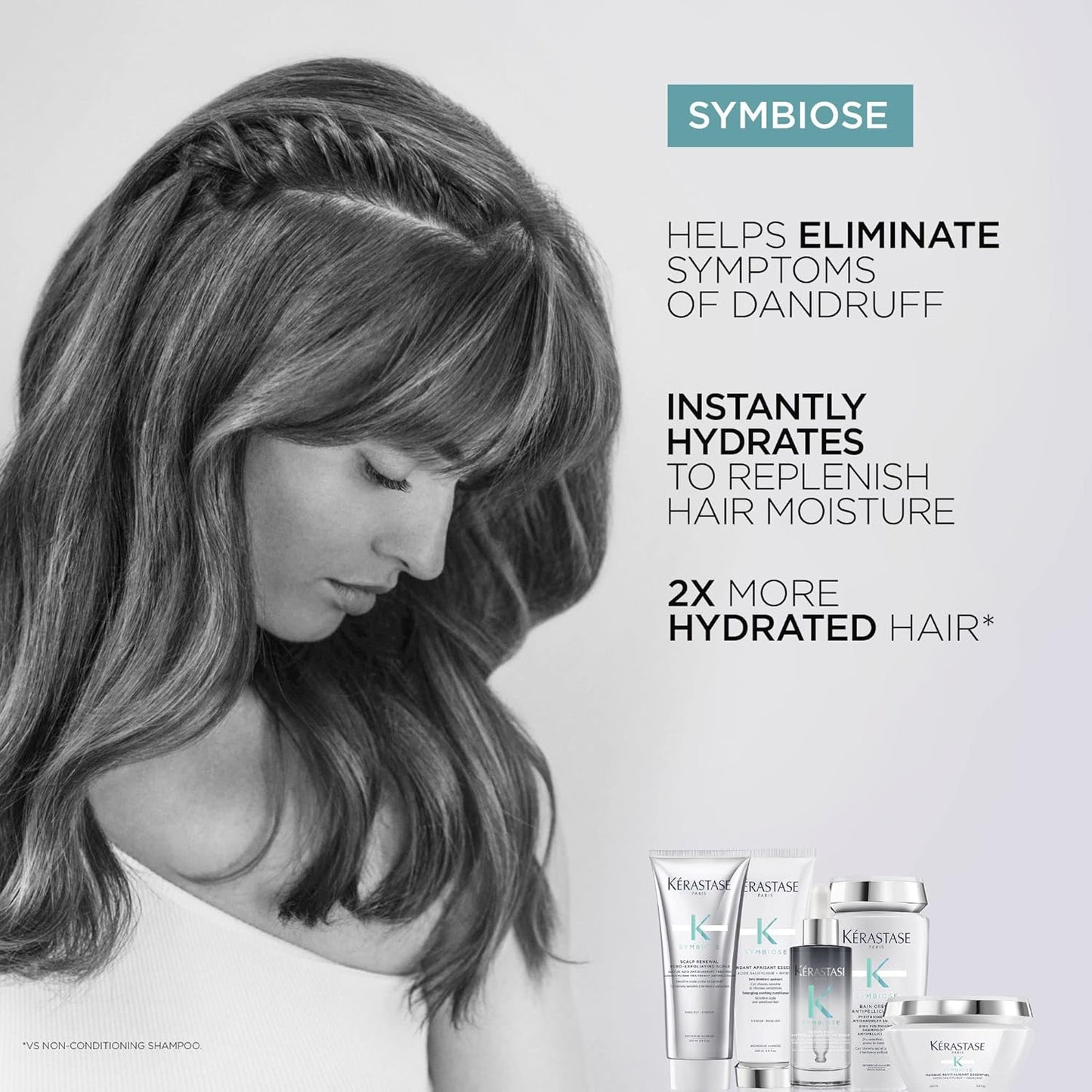 Kerastase Symbiose Antidandruff Hair Serum - Soothes & Hydrates Scalp | 3.04 Fl Oz