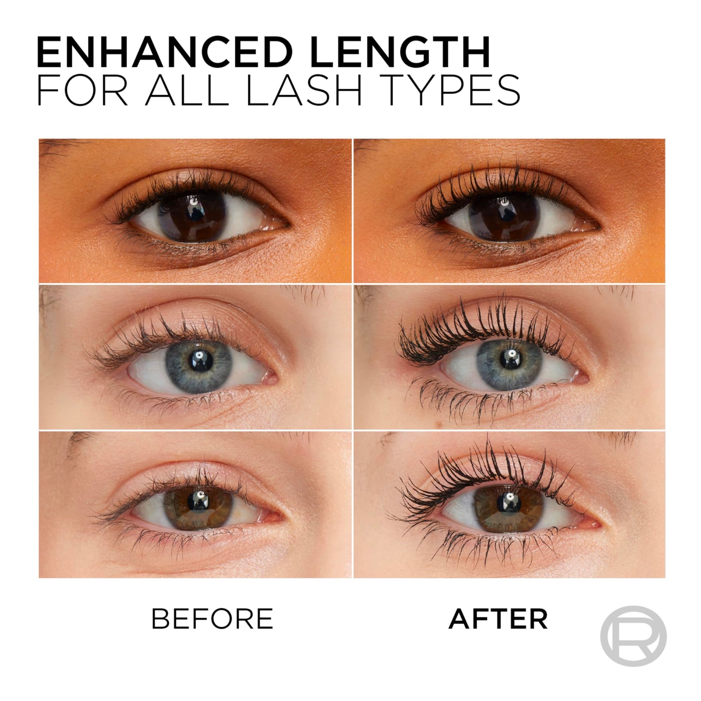 L’Oreal Paris Makeup Original Telescopic Mascara, Separating Mascara Volume and Length Formula, Washable, Carbon Black, 0.27 Fl Oz., 2 Count