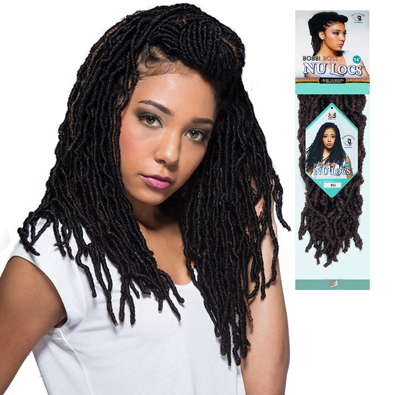 Bobbi Boss Synthetic Hair Crochet Braids African Roots Braid Collection Nu Locs 14" (6-PACK, M27/GOLD)