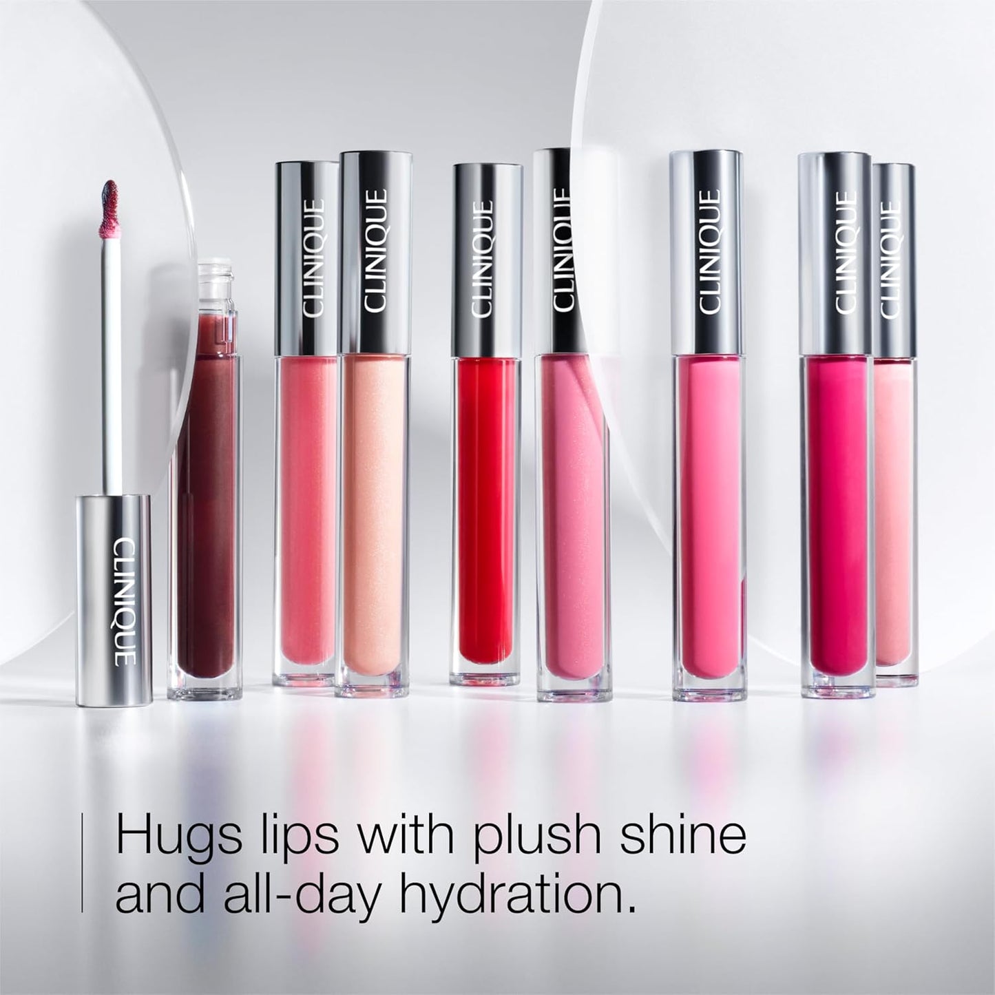 Clinique Pop Plush Creamy Lip Gloss - Hydrating Lip Gloss with Hyaluronic Acid, Avocado & Shea Butter | High Shine Finish