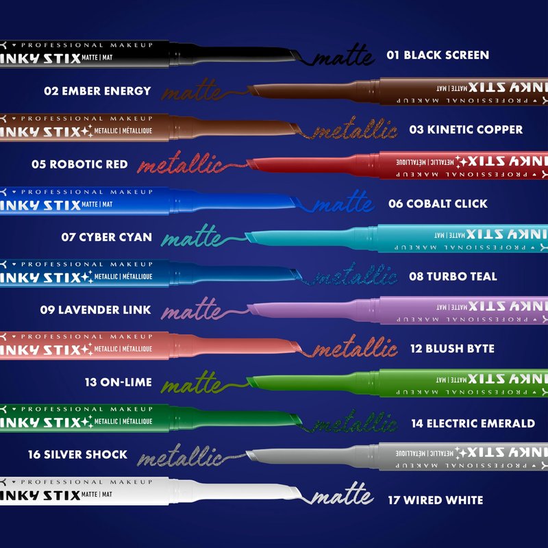 NYX PROFESSIONAL MAKEUP Epic Inky Stix Eyeliner, Mechanical Cream Gel Eyeliner, Waterproof Formula With Up To 24HR Wear - 02 Ember Energy (Matte Warm Brown)