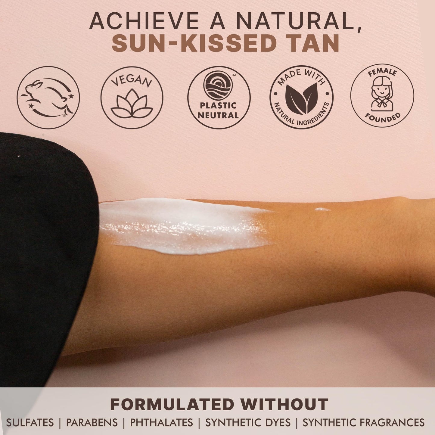 Beauty by Earth Self Tanner - USA Made with Natural & Organic Ingredients, Moisturizing Self Tanning Lotion with Aloe Vera & Coconut for a Natural Glow, Streak-Free Fake Tan (Medium)