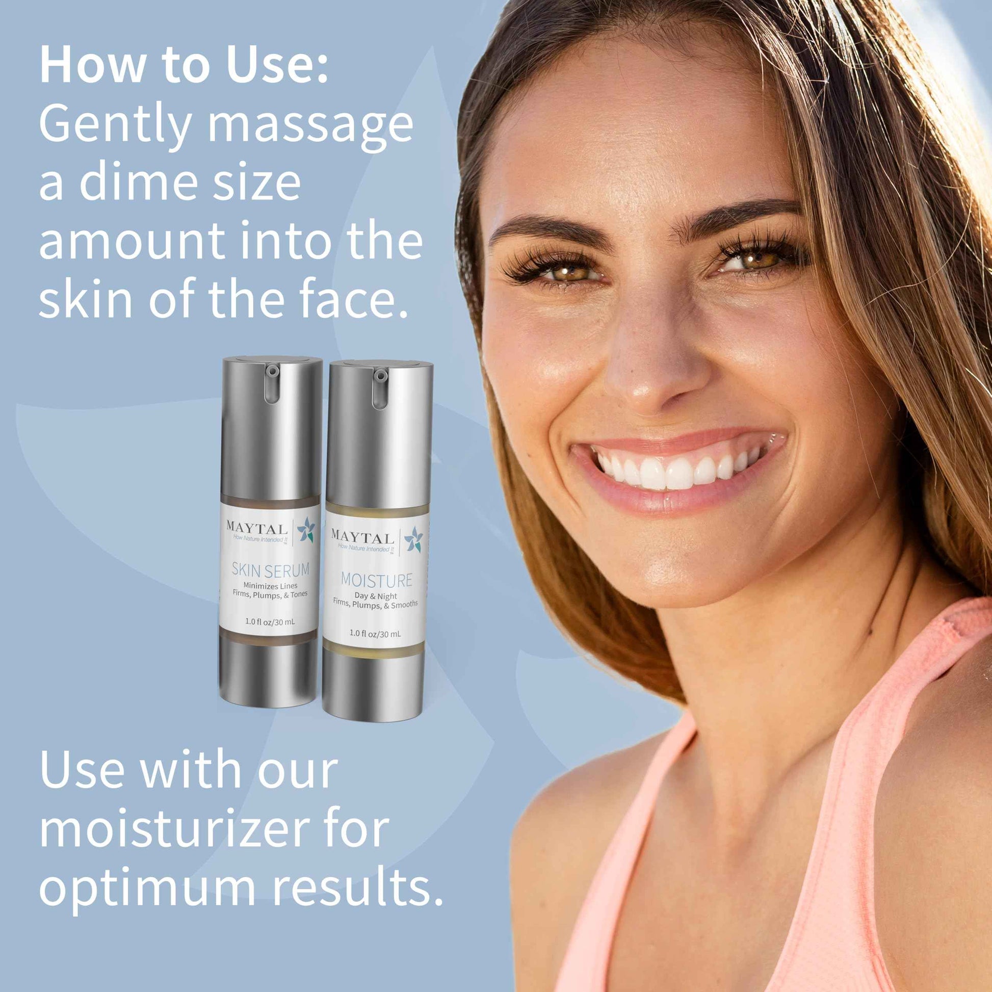 Maytal Skin Serum for Hydration, Anti-Aging - Featuring Fibroblast Technology for Collagen Boost & Skin Firmness - Reduces Fine Lines & Wrinkles - 1 fl oz