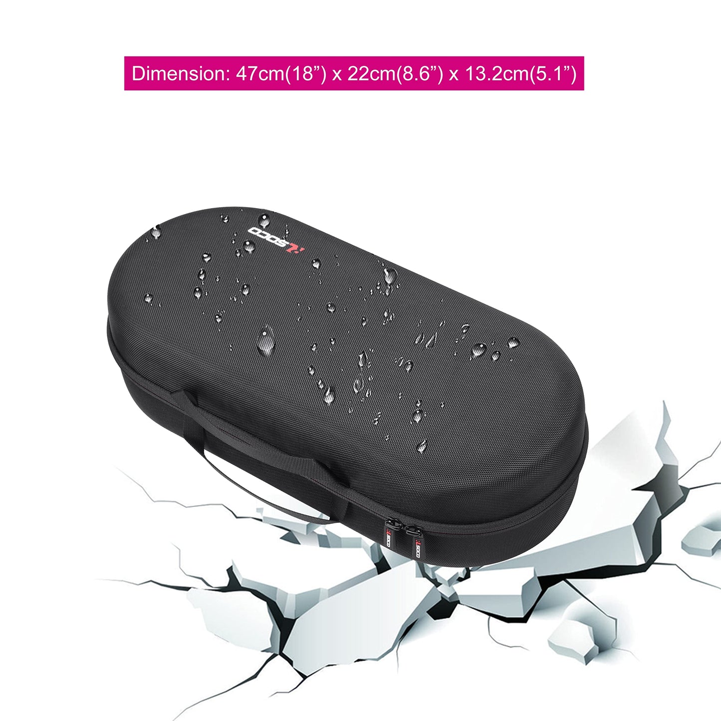 RLSOCO Travel Case for Dyson Airwrap Complete Long/Complete Styler HS08 HS05 HS01,NOT for Dyson Airwrap i.d. - Fits 4pcs Long Barrels or Short Barrels - Black (Case Only,Hair Styler is not Included)
