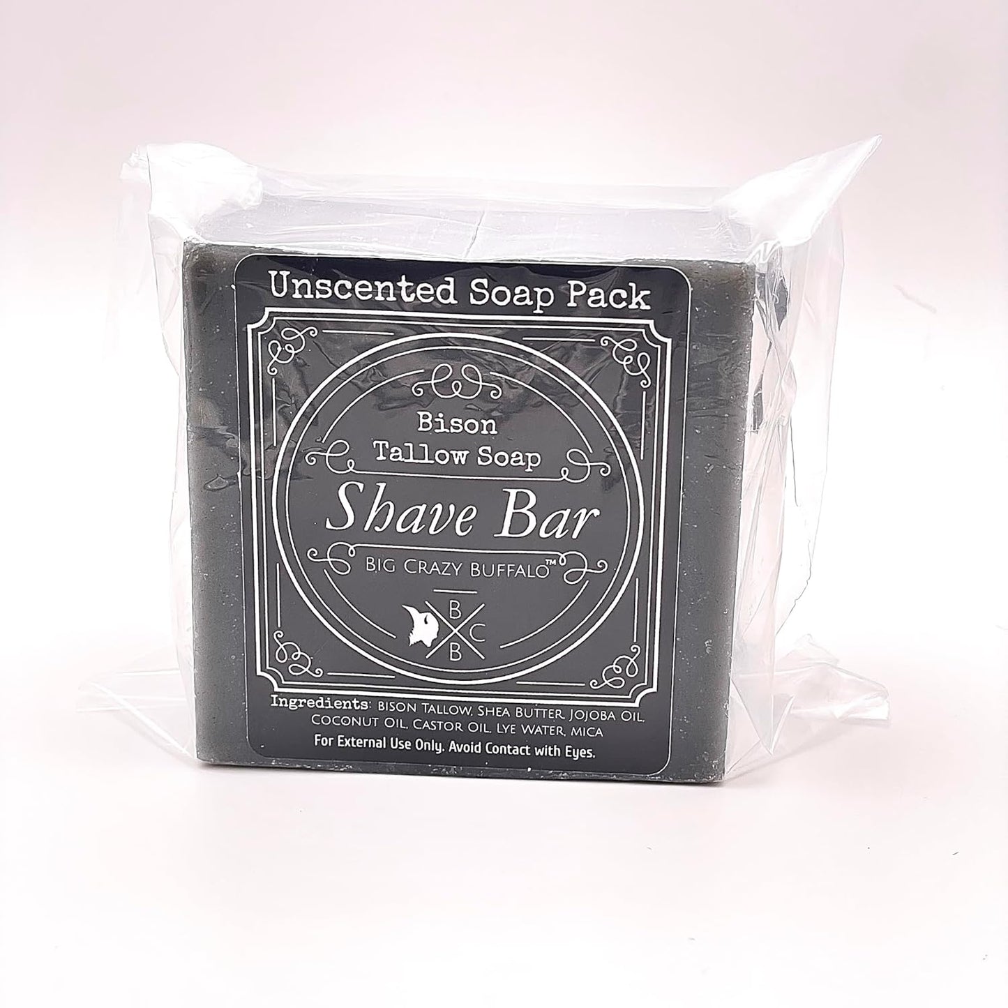 Buffalo Bison Tallow Buff Shave Bar - Unscented, Moisturizing & Razor Friendly | 2 Pack