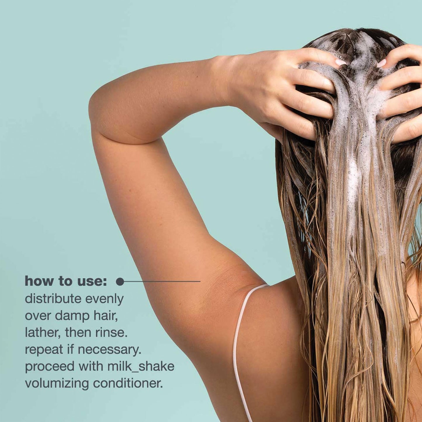 milk_shake volumizing shampoo | weightless body & shine for flat or fine hair | paraben‐ and SLES‐free with sugar cane derivatives & milk proteins, 10.1 fl oz / 300 mL