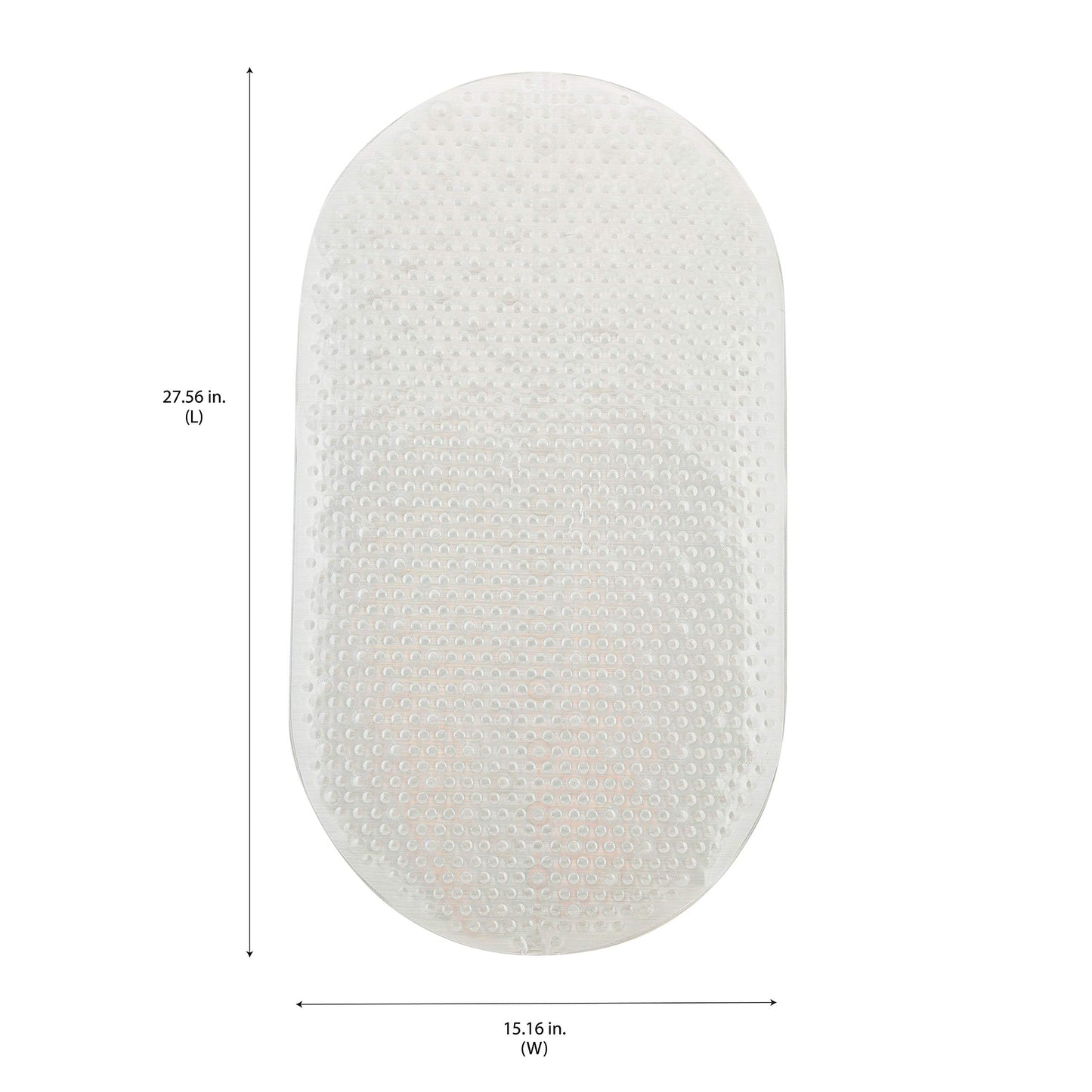 Bath Bliss 2 Pack Shower Tub Mat | Anti-Slip Bathmat | Suction Cup Base | Drain Holes | Safety | Holographic