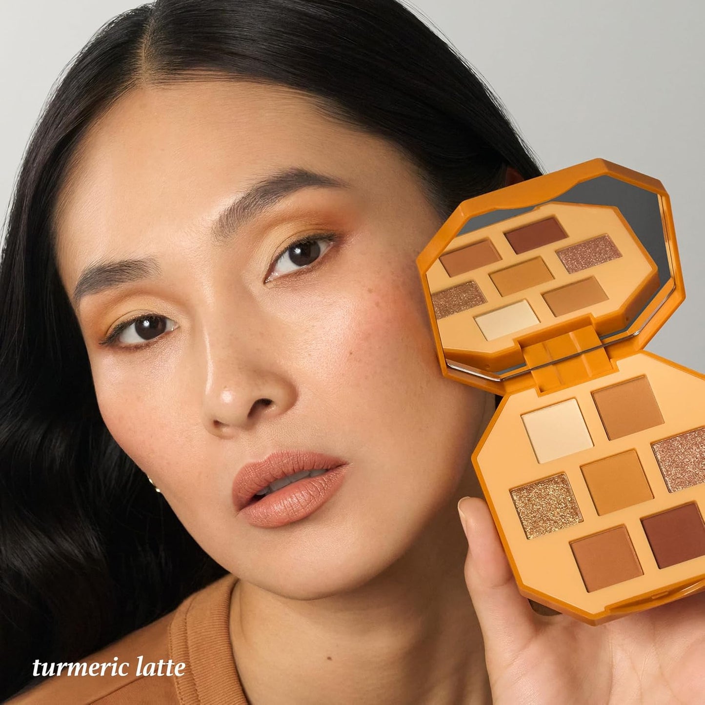Julep Eyeshadow 101 Pro Powder Palette - Turmeric Latte | 7 Blendable Matte & Shimmer Shades for Travel