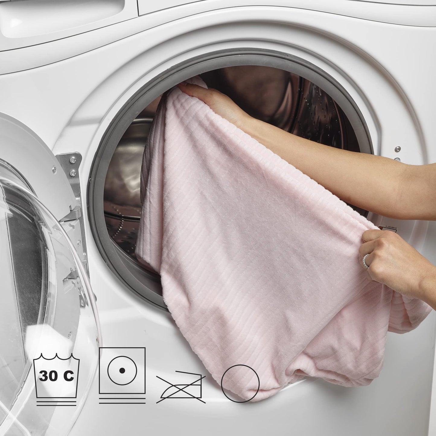 Boppy Changing Pad Cover, Pink Ribbed Minky