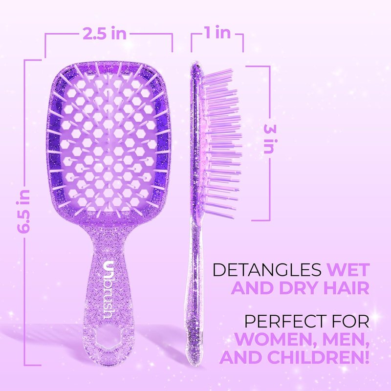 FHI Heat Mini Detangler Brush - Pain-Free Brushing for All Hair Types | Durable Anti-Static Bristles, Lightweight Design