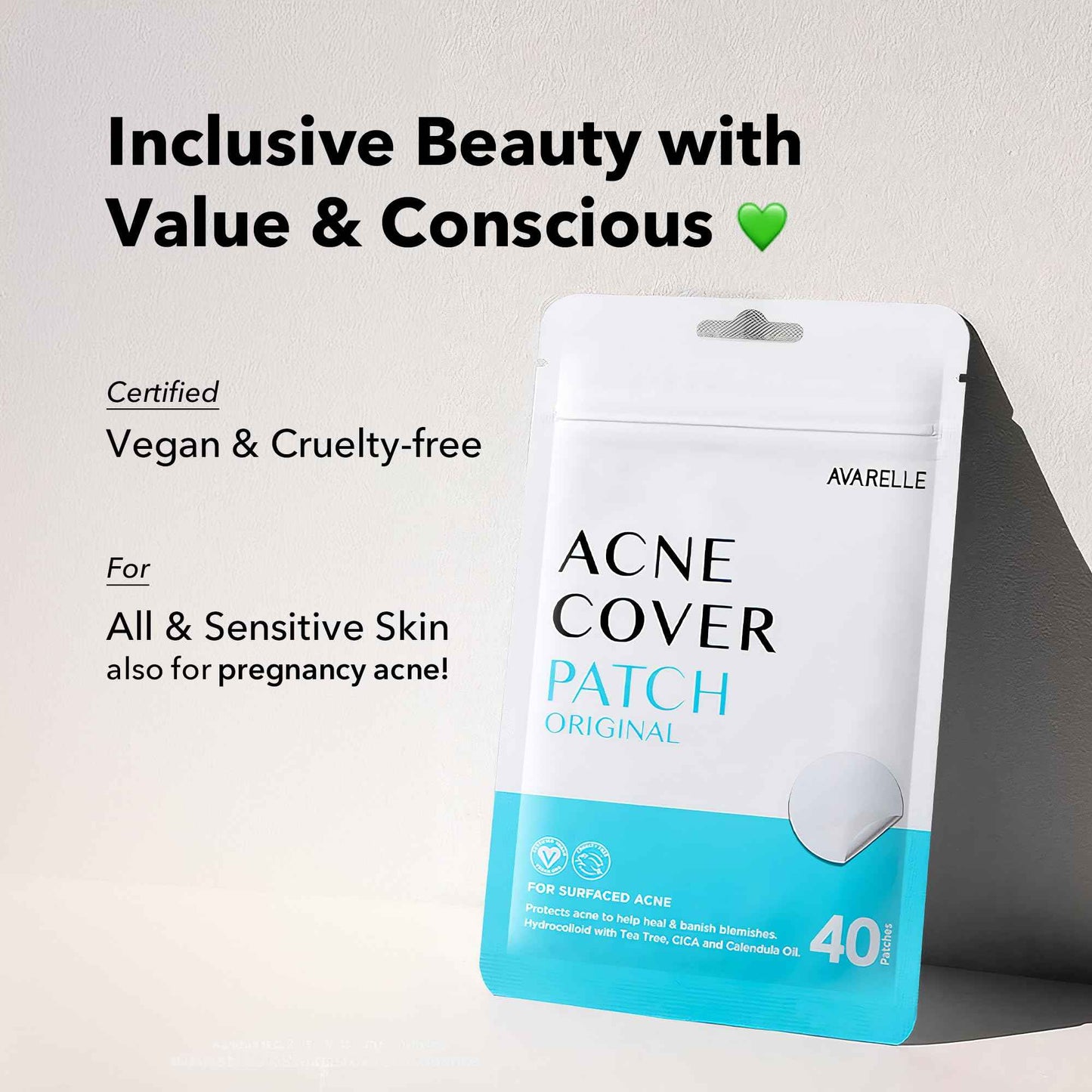 AVARELLE Full Coverage Combo (Nose Ver.) Pimple Patches | Hydrocolloid Acne Patches for Blemishes and Zit for Face, Vegan, Cruelty Free