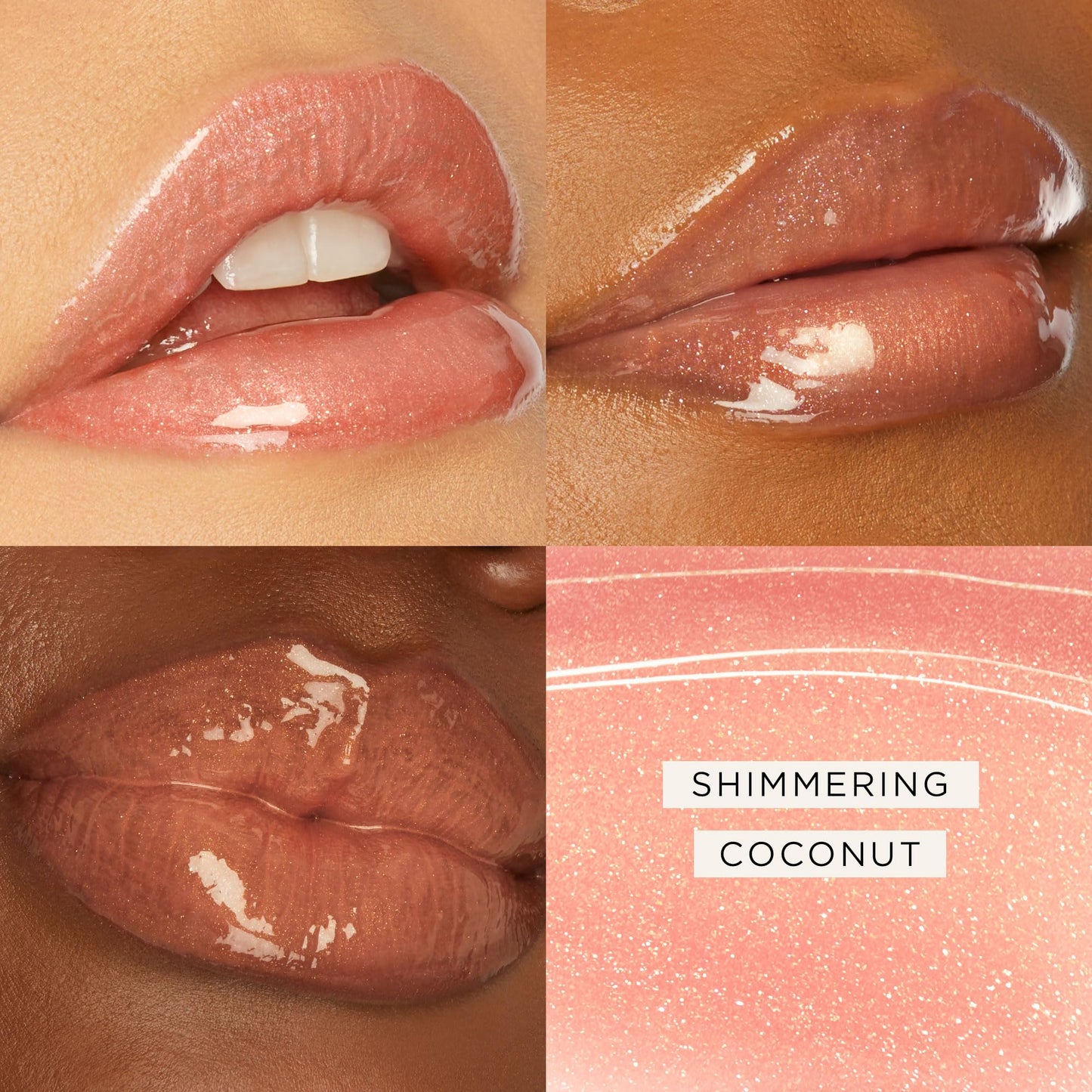 tarte maracuja juicy lip vinyl gloss – Hydrating & Volumizing Lipgloss Balm with Hyaluronic Acid, Vitamin E to Plump & Moisturize, Vegan & Cruelty-Free, full size, shimmering coconut