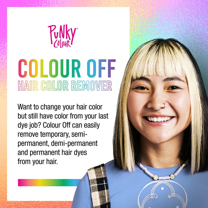Punky Colour Off Hair Color Remover – Hair Dye Remover, Easily Removes Temporary, Permanent & Semi Permanent Dye, Ammonia Free, Bleach Kit