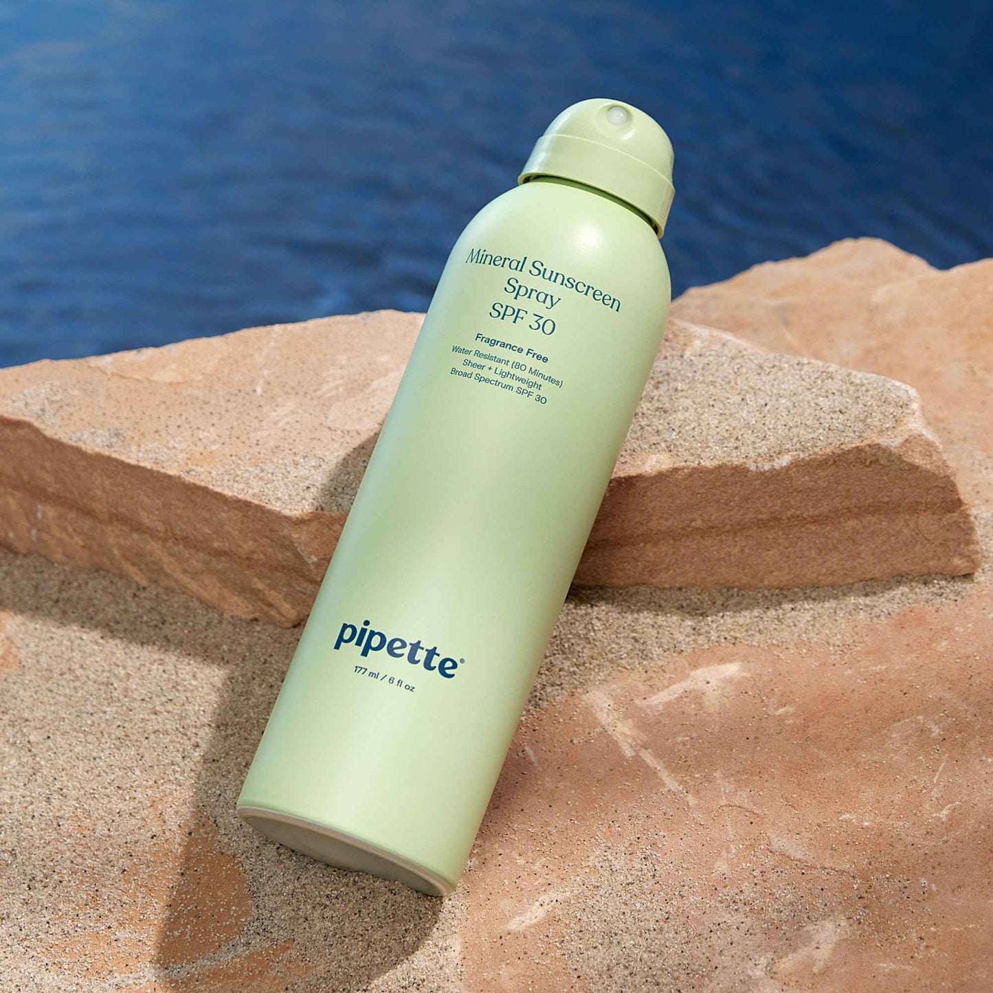 Pipette Baby Mineral Sunscreen Spray SPF 30, Broad Spectrum with Non-Nano Zinc Oxide, Water Resistant UVB/UVA Non-Toxic Sun Protection for Kids & Sensitive Skin, 6 oz