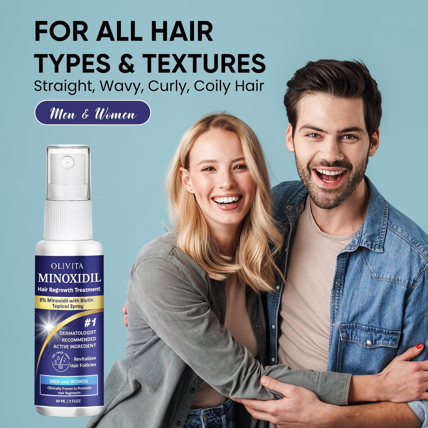 Olivita Hair Growth Spray for Men and Women