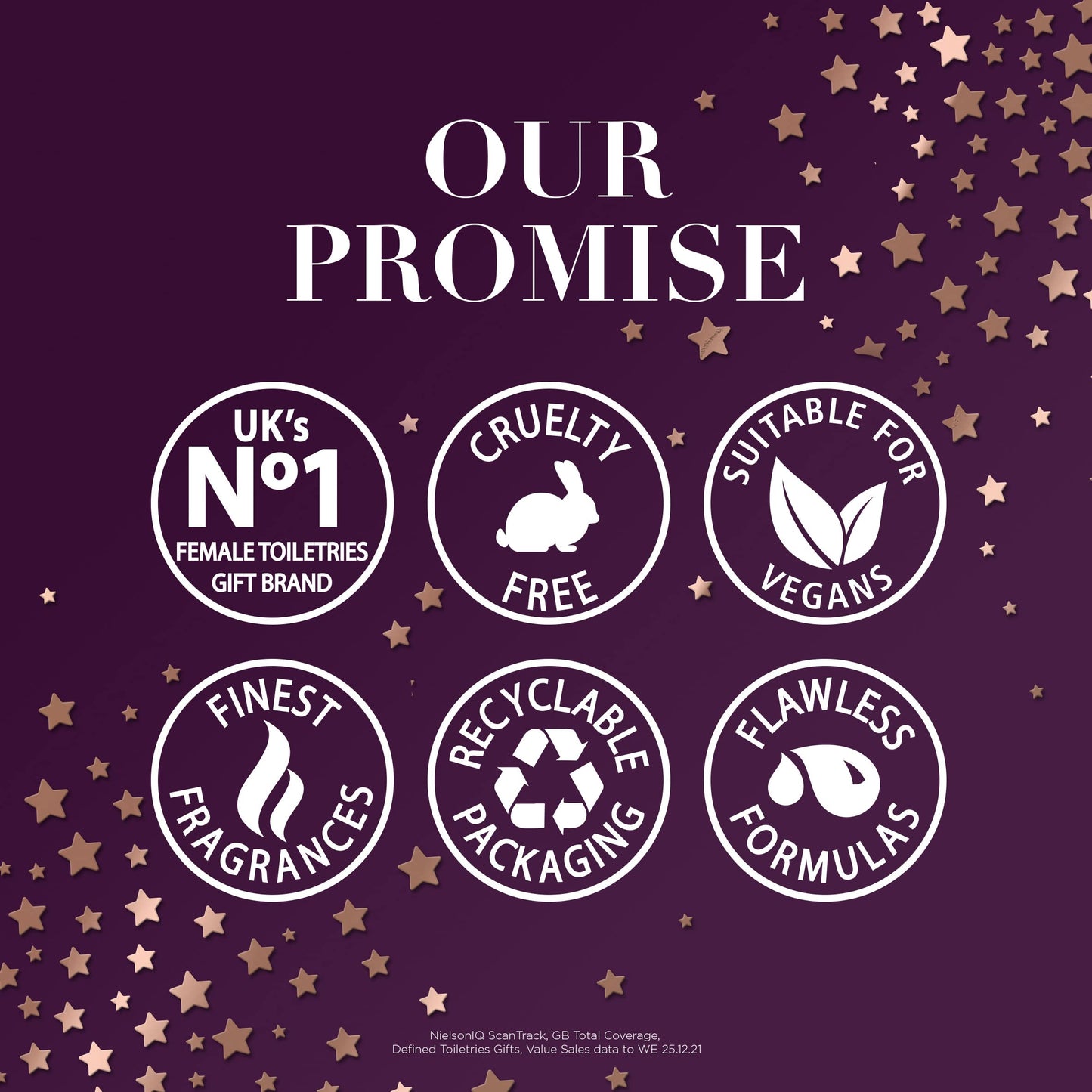 Baylis & Harding Gift Set for Women - Luxury Bath & Skincare - Moonlight Fig - 6-Pack