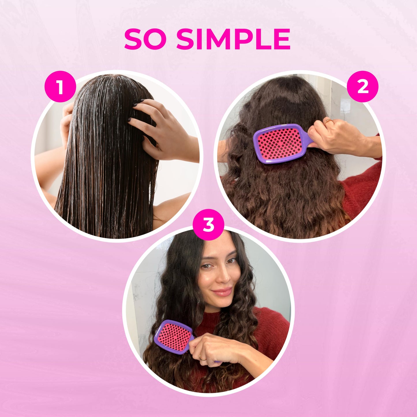 FHI Heat UNbrush Detangling Brush for Pain-Free Brushing on All Wet or Dry Hair Types — Durable DuoFlex Anti-Static Bristles, Lightweight Handle, Vented Hair Brush