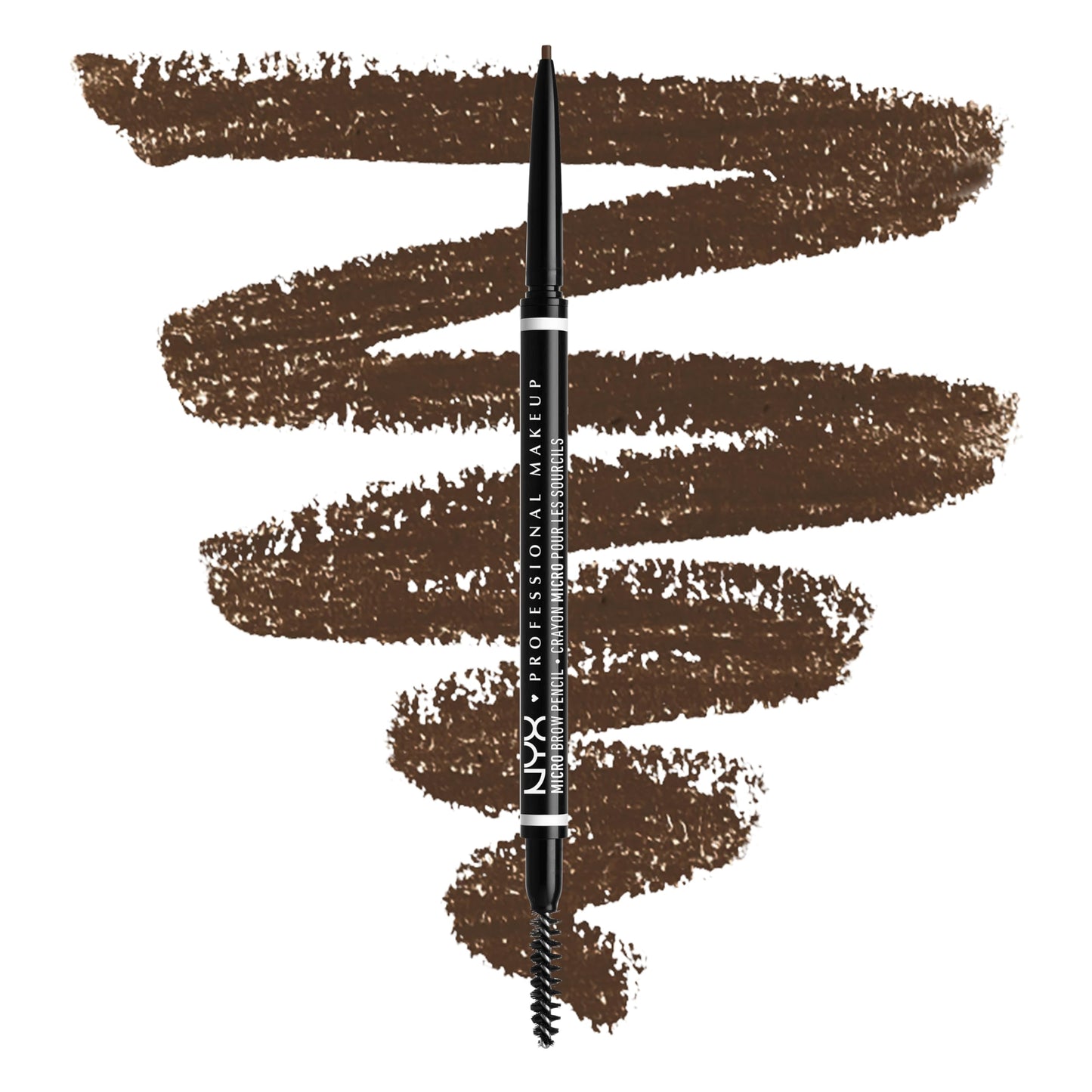 NYX PROFESSIONAL MAKEUP Micro Brow Pencil, Eyebrow Pencil - Brunette & The Brow Glue, Extreme Hold Eyebrow Gel - Clear
