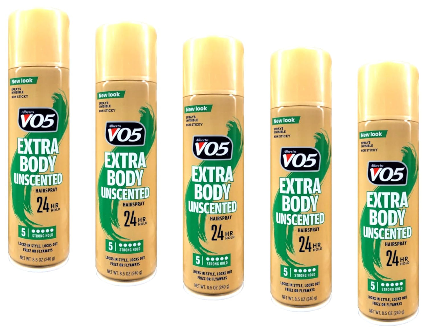 VO5 Crystal Clear Hairspray - Unscented Long-Lasting Hold | 8.5 oz (Pack of 5)