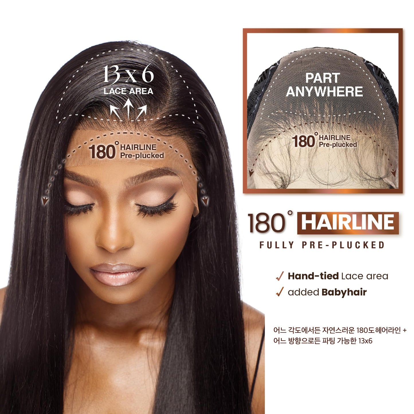 Sensationnel Bare Lace 13X6 Wigs - Unit 4 Lacefrontal Glueless Synthetic 180 Degree Preplucked Hairline (2 DARKBROWN)