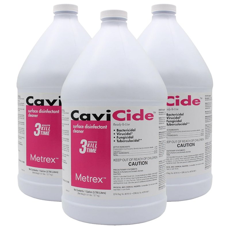 Metrex CaviCide Surface Disinfectant Cleaner - Multi-Purpose Medical Disinfectant | 1 Gallon (Pack of 3)