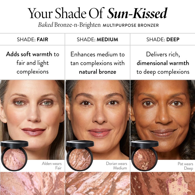 LAURA GELLER NEW YORK Bronze-n-Brighten Baked To Go - Travel Size - Deep - Natural Bronze Glow