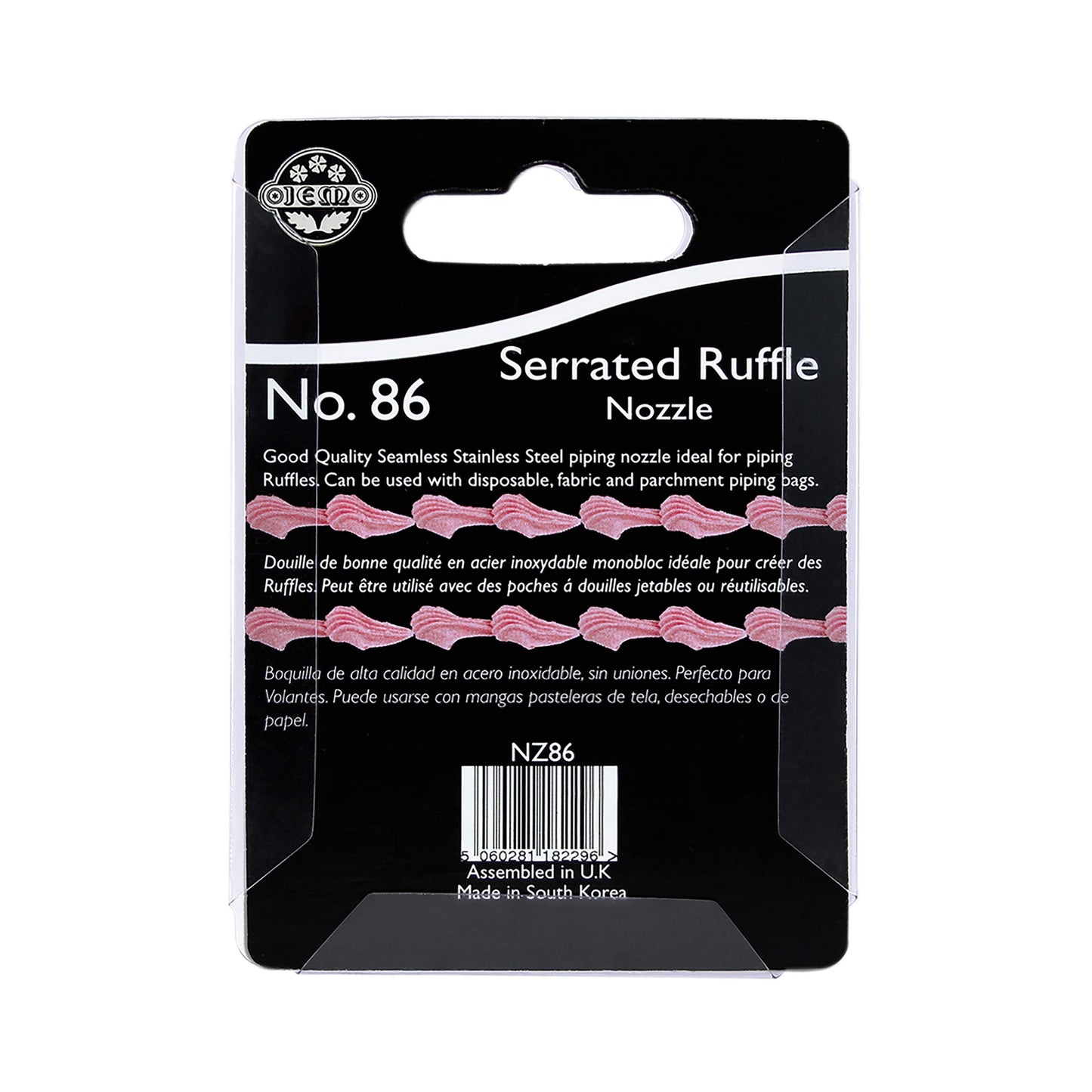 JEM Serrated Ruffle Piping Nozzle Decorating Tip #86