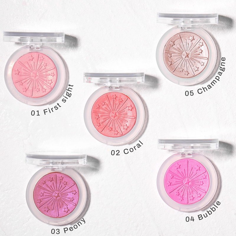UCANBE Baked Blush for Cheek, Glow Blushing - Seamless Silky Blendable Powder Blush Makeup Palette, Delivering Long Last Natural Ruddy Complexion