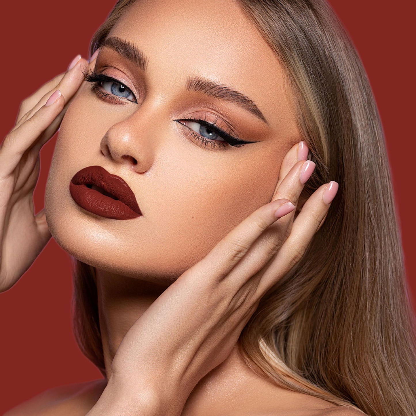 Depuplum Dark Red Lipstick Matte for Women Colorstay Long Lasting Lipsticks