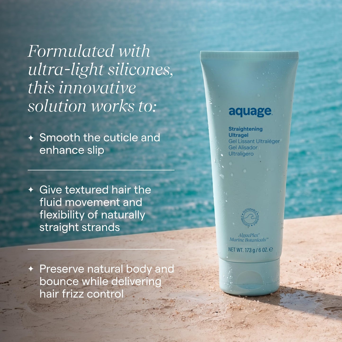 Aquage Straightening Ultragel & Hair Smoothing Cream, 6 oz